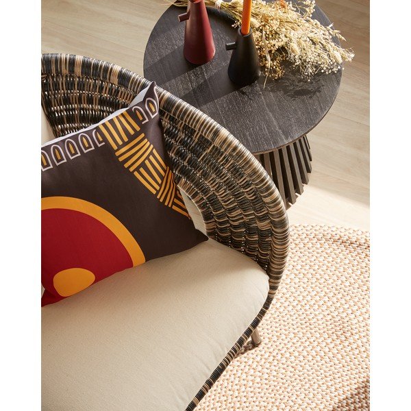 Béžový koberec z recyklovaného plastu La forma Rodhe, ø 150 cm-image-1