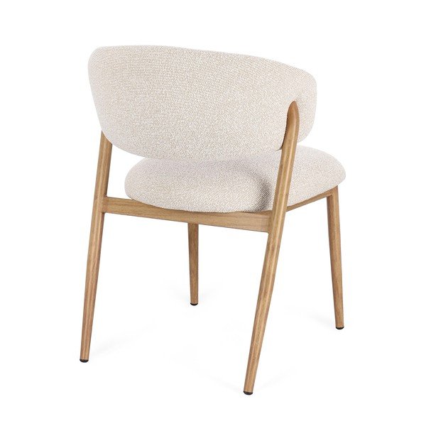 Čalúnená jedálenská stolička v prírodnej farbe Cassandra – Bizzotto-image-3