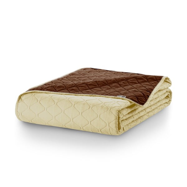 Béžovo-hnedý obojstranný pléd z mikrovlákna DecoKing Axel, 220 × 240 cm-image-4