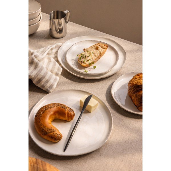 Kameninová jedálenská súprava 24 ks Snow Heart – Bonami Essentials-image-1