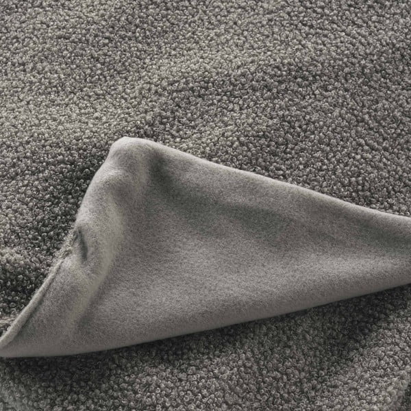 Sivá fleecová deka 125x150 cm Curly Wooly – douceur d'intérieur-image-1