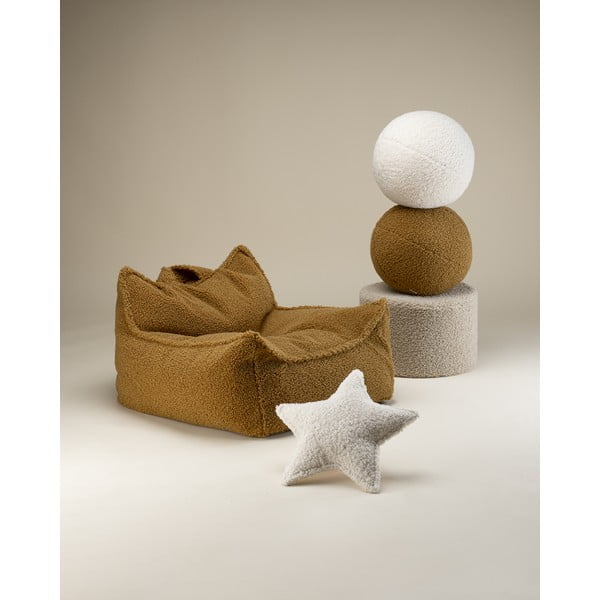 Hnedý detský sedací vak z textílie buklé Chair – Wigiwama-image-4
