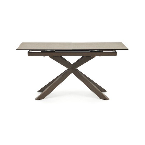 Hnedý rozkladací jedálenský stôl s keramickou doskou 90x160 cm Atminda – Kave Home-image-2