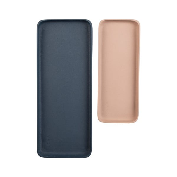 Kovové dekoračné tácky v súprave 2 ks 15,5x39,5 cm Rebel – Zuiver-image-2