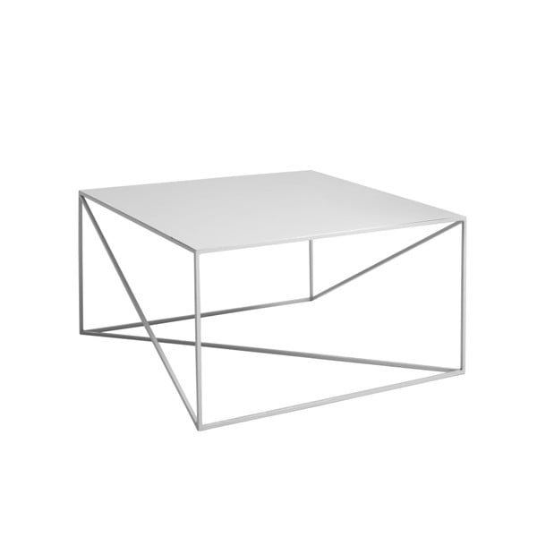 Sivý konferenčný stolík Custom Form Memo, 80 x 80 cm