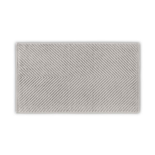 Sivý bavlnený uterák 71x40 cm Chevron - Foutastic