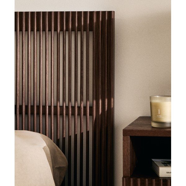Čelo postele z jaseňového dreva v tmavo prírodnej farbe 175x70 cm Beyla – Kave Home-image-1