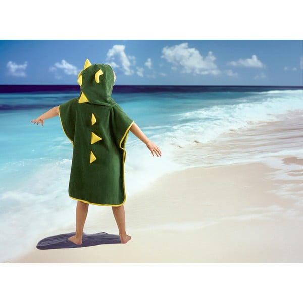 Zelené bavlnené detské pončo Joep – Good Morning-image-1