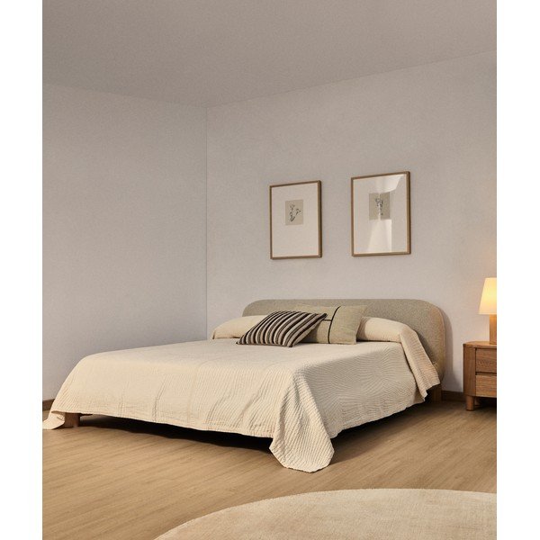 Krémovobiely pléd 240x260 cm Raylo – Kave Home-image-1
