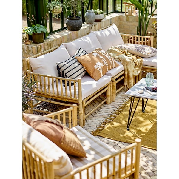 Modul záhradnej pohovky v prírodnej farbe (ľavý roh) Korfu – Bloomingville-image-1