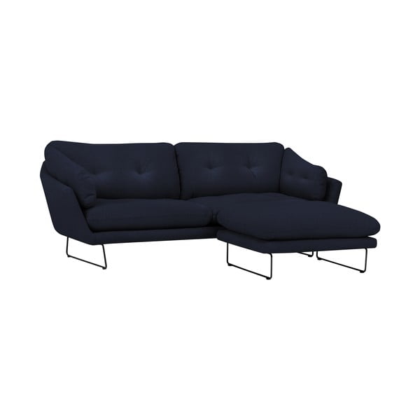 Set tmavomodrej pohovky a sedacieho pufu Windsor & Co Sofas Comet-image-1