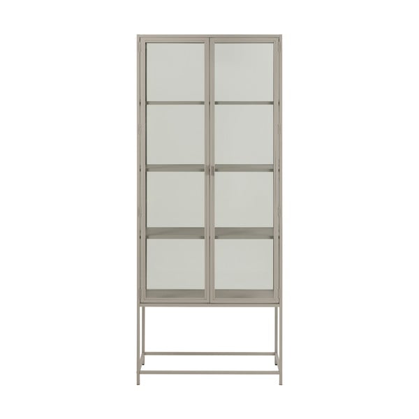 Sivá vitrína 77x186x35 cm Seaford – Actona