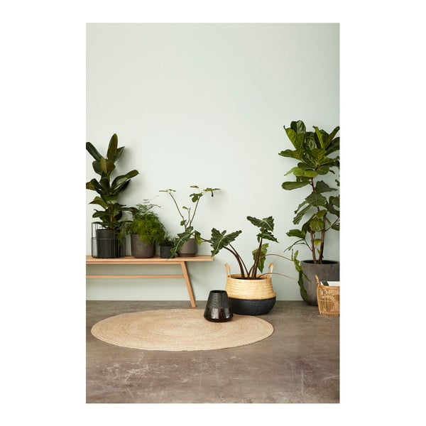 Súprava 2 čiernych kvetináčov Hübsch Kello-image-1