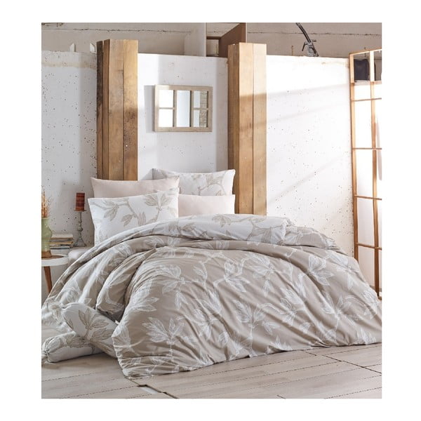 Set bavlnenej posteľnej obliečky Soft Plants, 160 x 220 cm