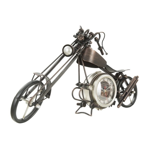 Stolové hodiny v tvare motorky Mauro Ferretti, 55 × 28 cm