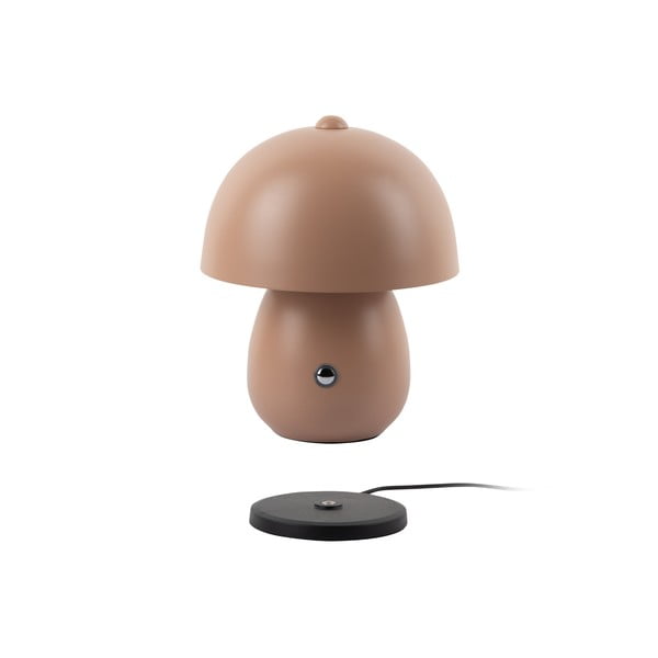 Svetlohnedá LED stolová lampa s kovovým tienidlom (výška 18 cm) Mono LED – Leitmotiv-image-1