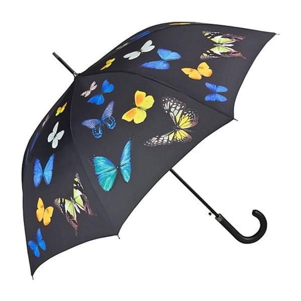 Dáždnik s rúčkou Von Lilienfeld Butterflies Dance, ø 100 cm