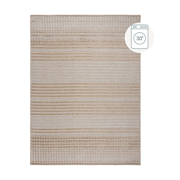 Béžový umývateľný koberec zo ženilky 120x160 cm Elton – Flair Rugs
