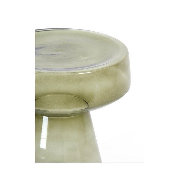 Sklenený okrúhly odkladací stolík ø 37 cm Dakwa – Light & Living-image-2