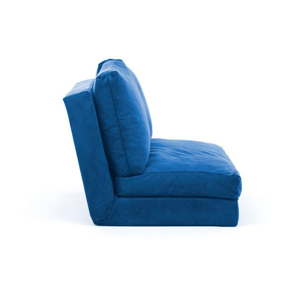 Modrá rozkladacia pohovka 120 cm Taida – Balcab Home-image-1