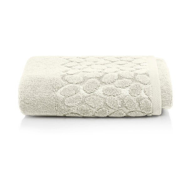 Sivobéžový bavlnený uterák Maison Carezza Ciampino, 50 × 90 cm