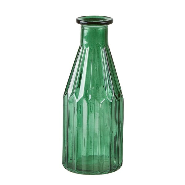 Zelená sklenená váza KJ Collection Bottle, ⌀ 8 cm