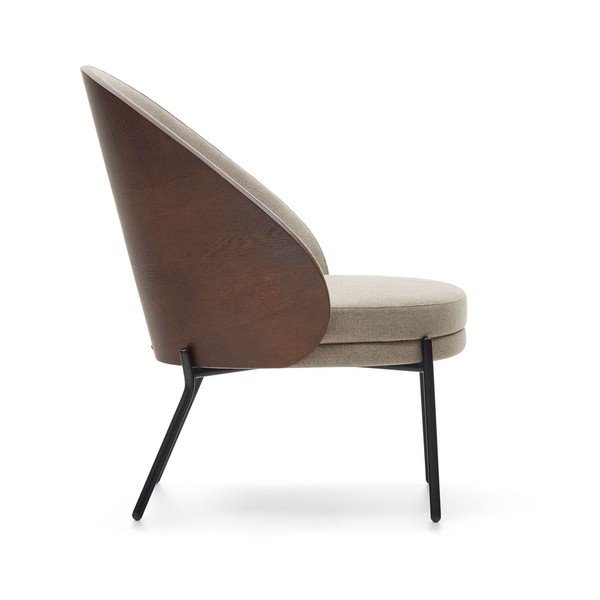 Svetlohnedé kreslo Eamy – Kave Home-image-3