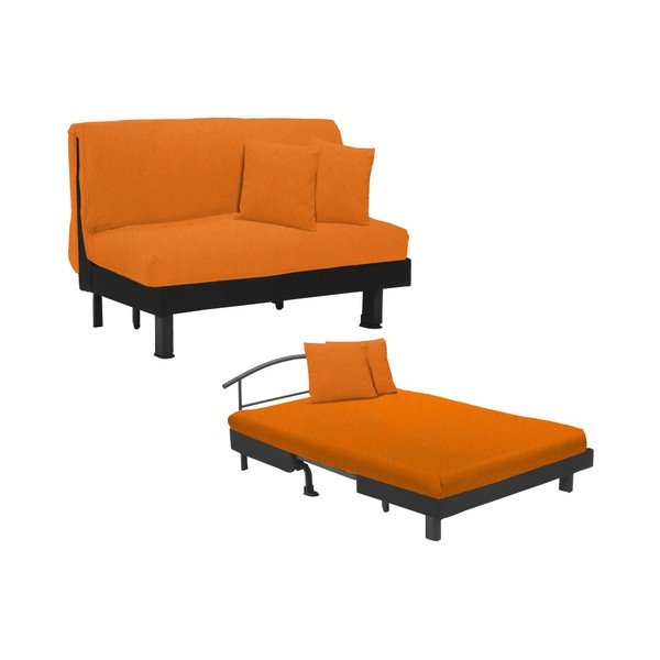 Oranžová dvojmiestna rozkladacia pohovka 13Casa Lillo-image-2