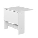 Rozkladací jedálenský stôl s bielou doskou 76x28 cm Papillon – TemaHome