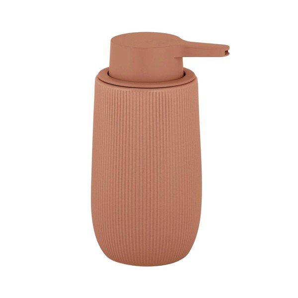 Hnedý plastový dávkovač mydla 400 ml Fablo – Wenko