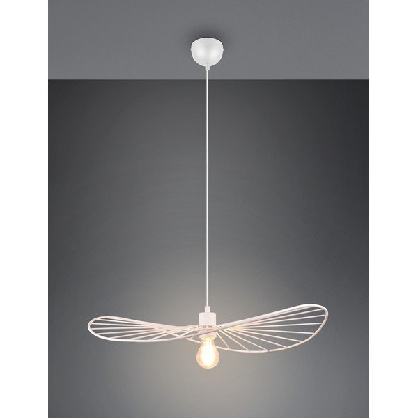 Biele závesné svietidlo ø 60 cm Chapeau – Reality-image-3