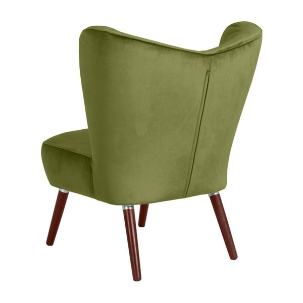 Zelené kreslo Max Winzer Sari Velvet-image-4