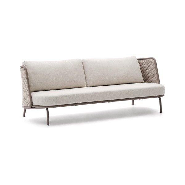 Béžová/taupe čalúnená záhradná pohovka Sedalis – Kave Home-image-4