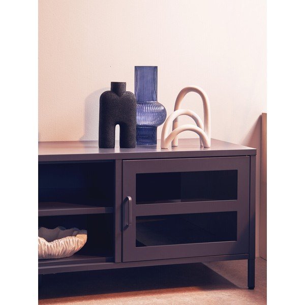 Sivý oceľový TV stolík 150x50x45 cm Acier – Premier Housewares-image-2