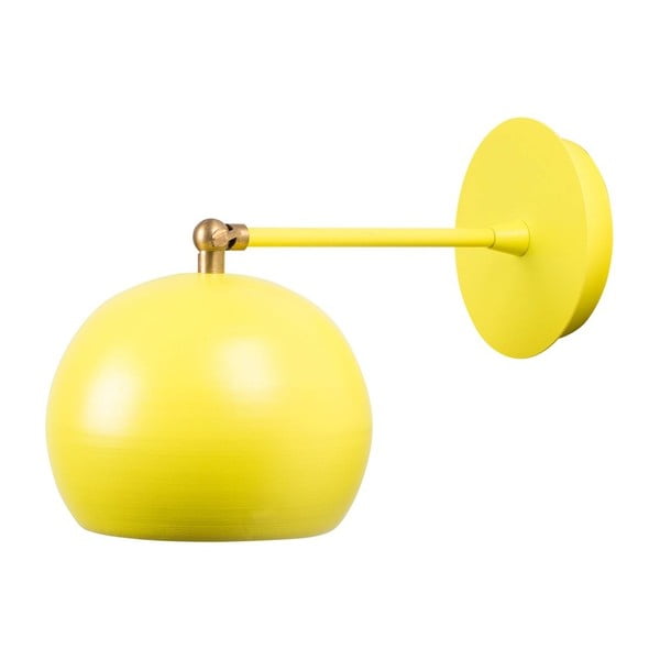 Žlté nástenné svietidlo Cup Wall Lamp