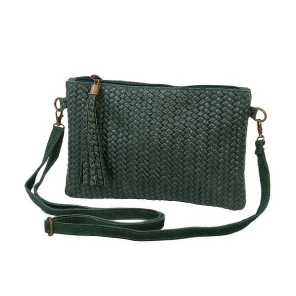Zelená kabelka / listová kabelka z pravej kože Andrea Cardone Michele