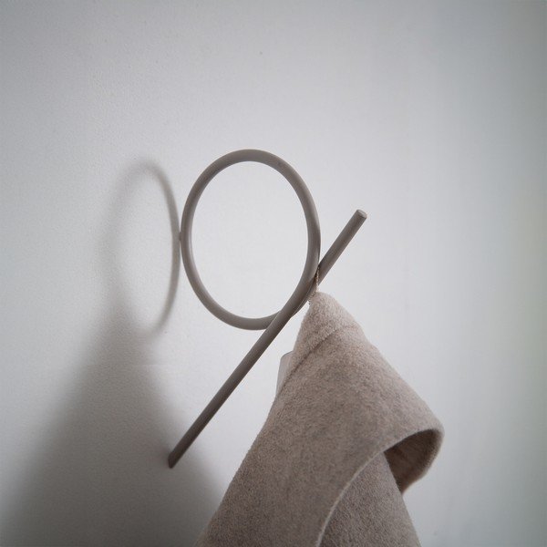 Taupe nástenný kovový háčik Tuba L – Spinder Design-image-3