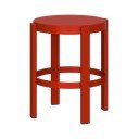Červená oceľová stolička Doon – noo.ma