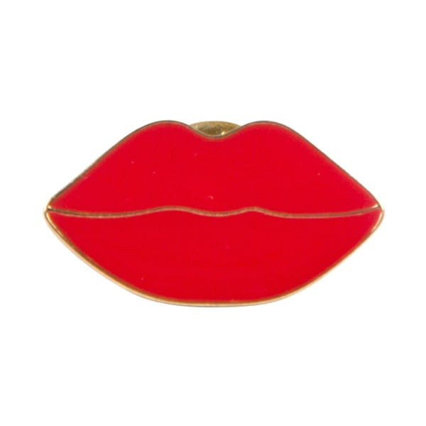 Brošňa Sass & Belle Red Lips
