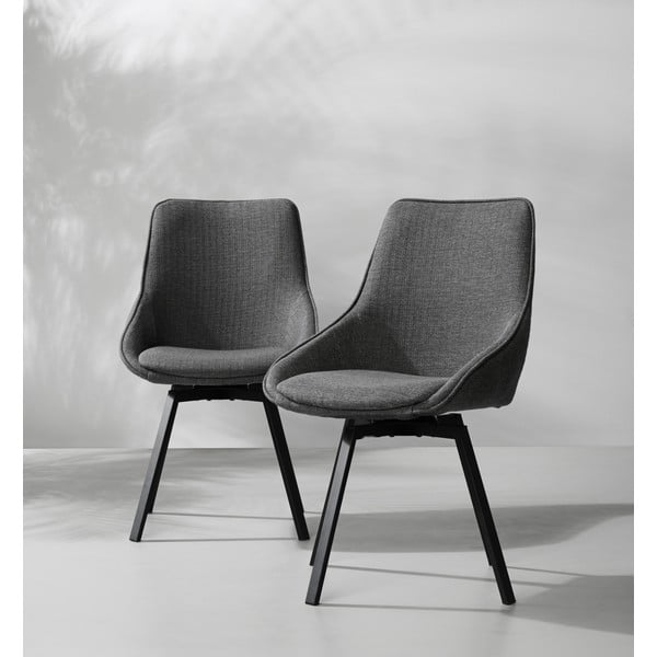 Sivá otočná stolička Rowico Alison-image-1