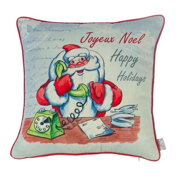 Vianočná obliečka na vankúš Mike & Co. NEW YORK Comfort Happy Holidays, 43 × 43 cm