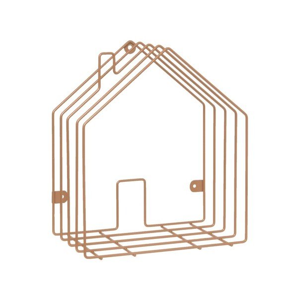 Stojan na časopisy Present Time House Copper-image-1