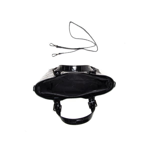 Čierna kožená kabelka Renata Corsi 635-image-1