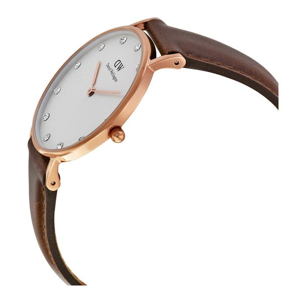 Dámske hodinky s koženým remienkom a ciferníkom ružovozlatej farby Daniel Wellington St Mawes, ⌀ 34 mm-image-2