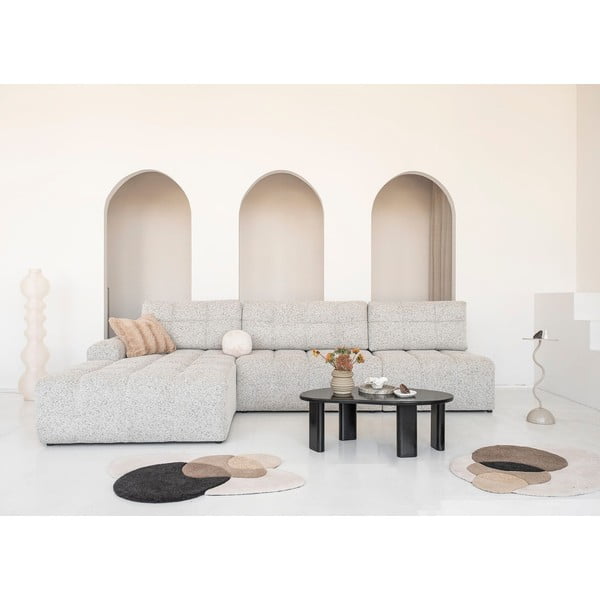 Béžová rozkladacia modulárna rohová pohovka s úložným priestorom (ľavý roh) Lulu – Miuform-image-1