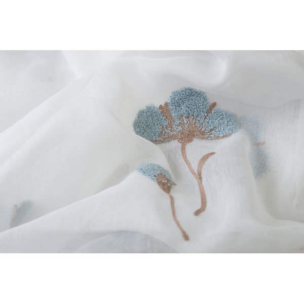 Bielo-modrá záclona 140x260 cm Elba – Mendola Fabrics-image-2