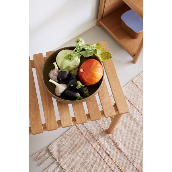 Kaki servírovacia miska z kameniny ø 28 cm Amare – Hübsch-image-1