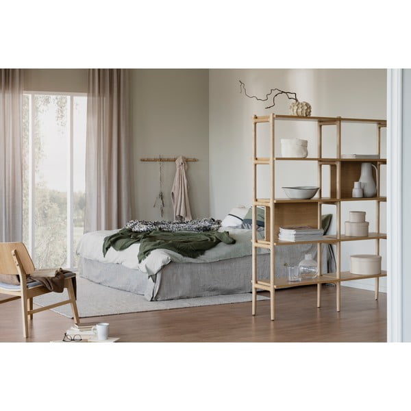 Knižnica s dubovou dýhou Rowico Holton-image-3