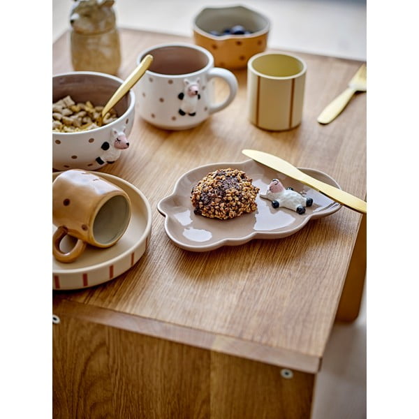 Biely keramický detský hrnček na kakao 370 ml Dolly – Bloomingville Mini-image-1