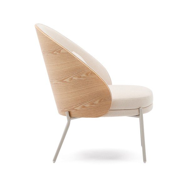 Béžové ženilkové kreslo Eamy – Kave Home-image-3
